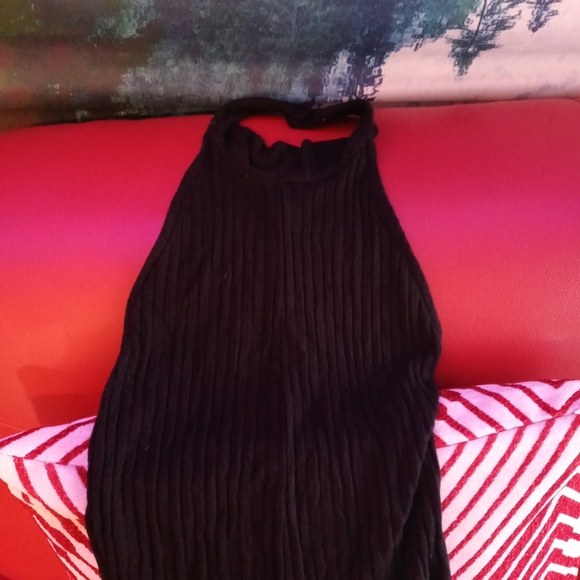 FASHION NOVA BLK RIBBED JUMPSUIT - Picture 10 of 14